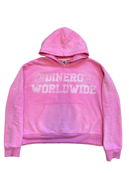 “JUST HERE TO CHASE DA BAG” V2:pink edition hoodie